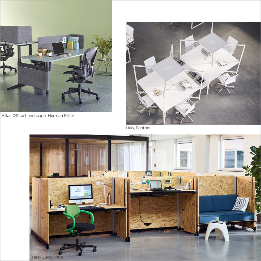 HERMAN MILLER, FANTONI & VITRA