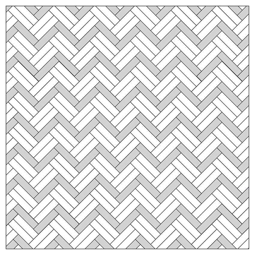 ALTERNATING DOUBLE & SINGLE HERRINGBONE