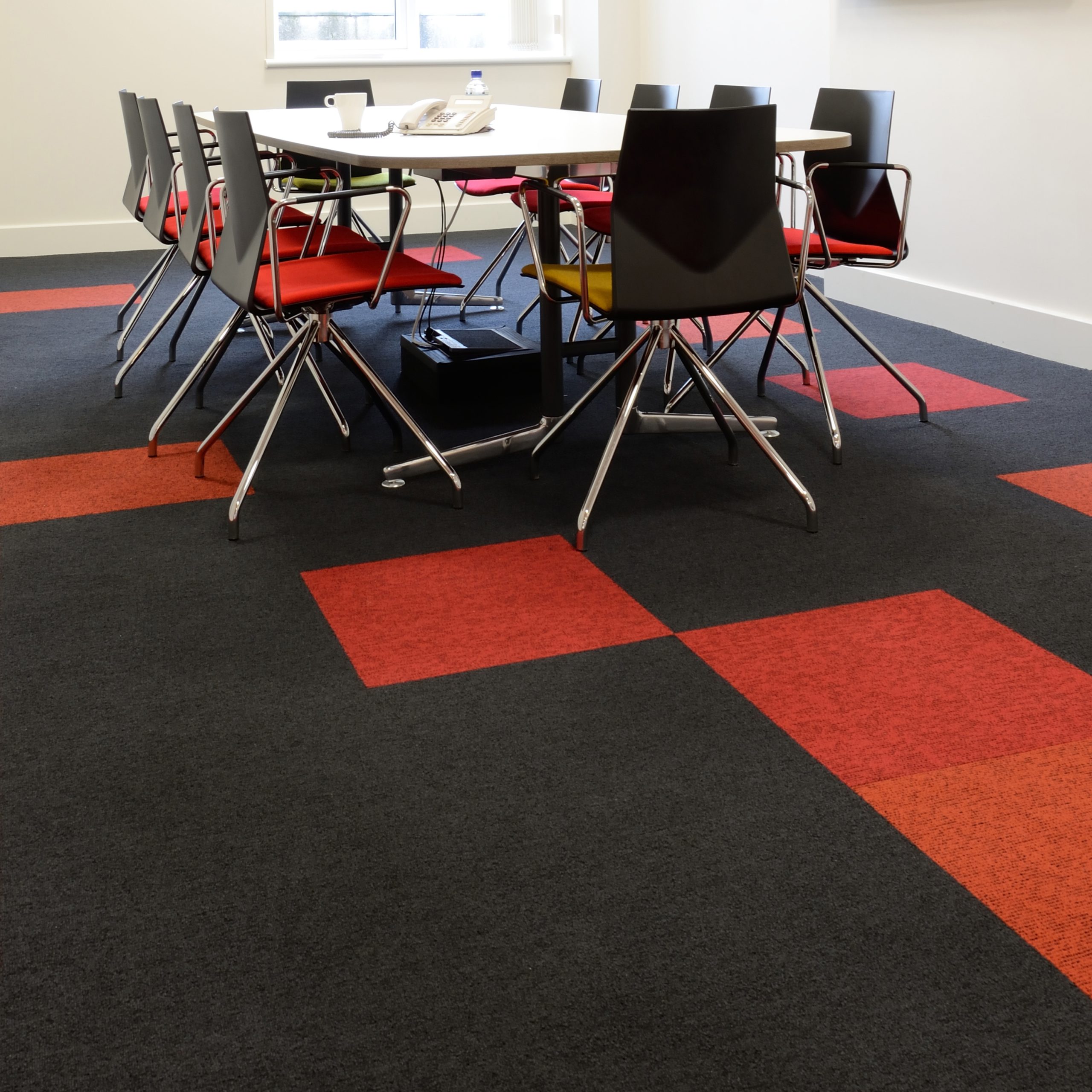burmatex® up and balance greyscale carpet tiles