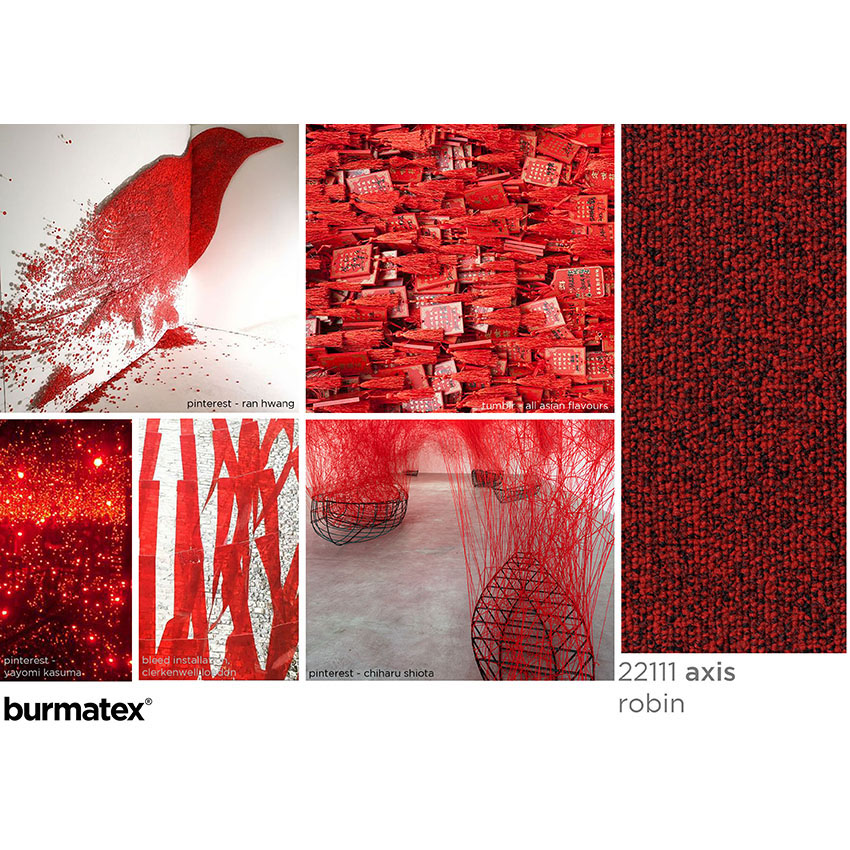 inspiration images axis robin, asian flavours, yayomi kasuma, bleed installation red ribbon, ran hwang, chiharu shiota